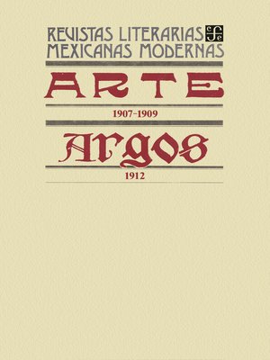 cover image of Arte, 1907-1909. Argos, 1912